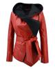 WOMAN LEATHER JACKET CODE: 07-W-120-EC (RED)