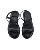 WOMAN LEATHER SLIPPERS: 53-W-2102 (BLACK)