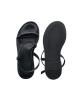 WOMAN LEATHER SLIPPERS: 53-W-2102 (BLACK)