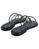 WOMAN LEATHER SLIPPERS: 56-W-83/22 (BLACK)